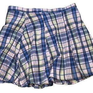 SO plaid high rise mini skirt size 11 NWT!